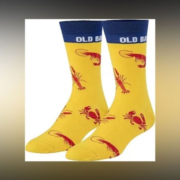 Old Bay Seasoning Graphic Socks for Marylanders from a Displaced Silver Springer - Picture 1 of 5